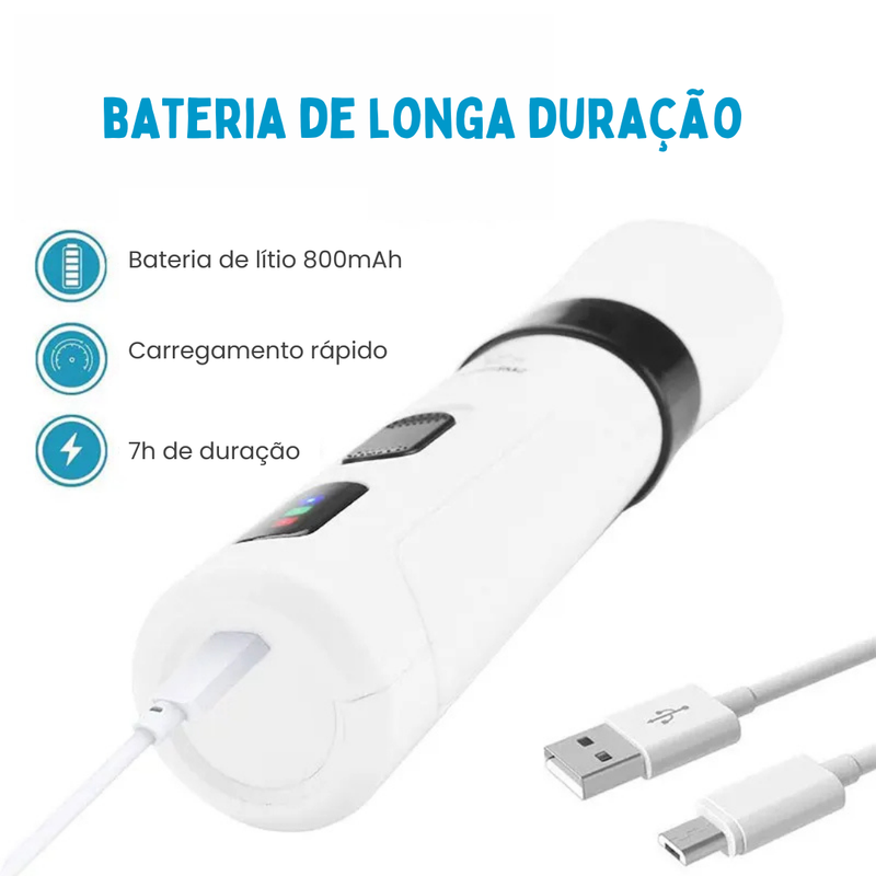 Lixador de Unha Pet Elétrico Recarregável